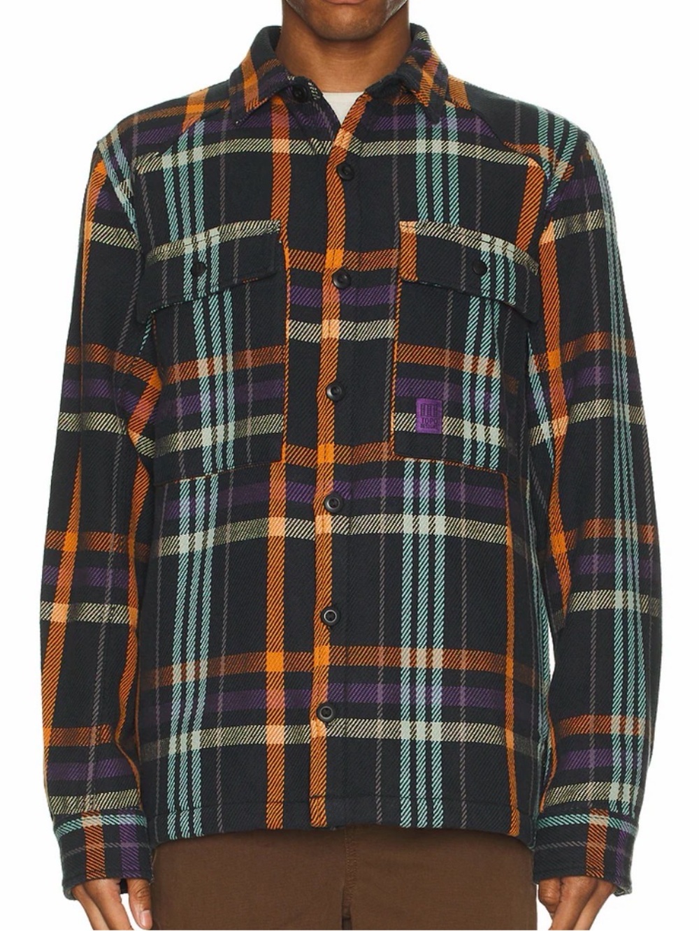 New Mountain Shirt Jacket in Black
Multi Plaid
TOPO DESIGNS Size XL